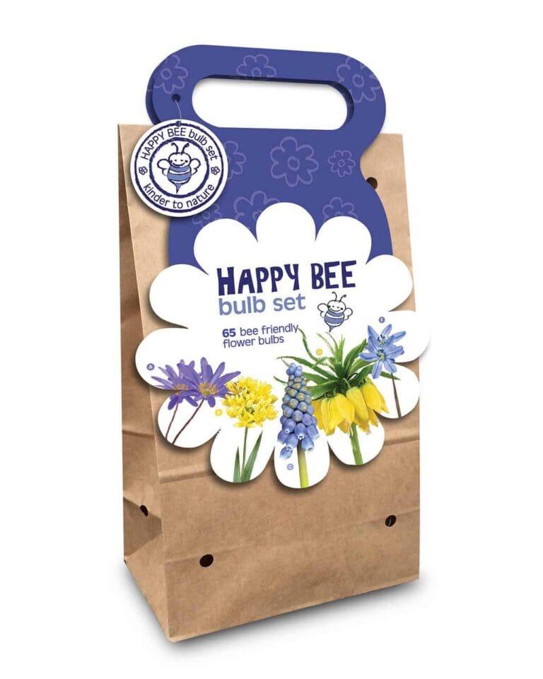 Happy Bee & Butterfly carrier bag Blue
