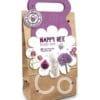 Happy Bee & Butterfly carrier bag Purple