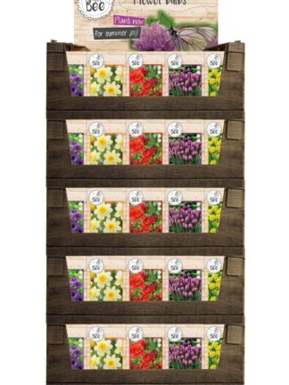 Happy bee bulb set - boxes in display