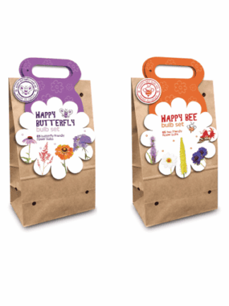 Happy Bee & Butterfly carrier bag mix