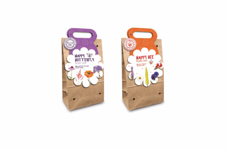 Happy Bee & Butterfly carrier bag mix