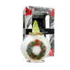 PO-03 X-Mas Wreath in carton gift box / red flower